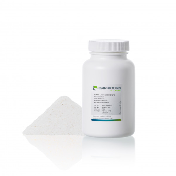 DMEM Low Glucose (1 g/l) powder medium, with L-Glutamine, with Sodium Pyruvate , w/o Sodium Bicarbonate