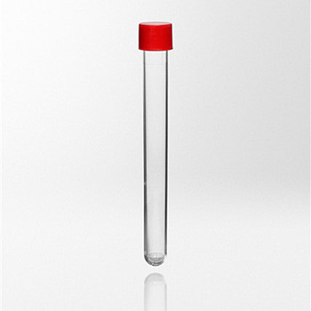 Test Tube, Round Bottom PS S w/cap 19mL