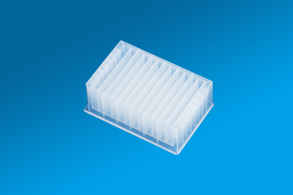 12 Row Reservoir - Vertically Divided - Pyramid Bottom - 21 ml