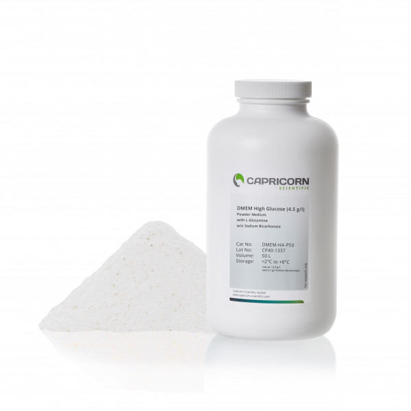 DMEM High Glucose (4.5 g/l) powder medium, with L-Glutamine, w/o Sodium Bicarbonate