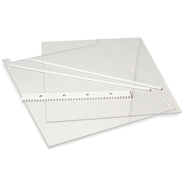 10x10cm Notched Glass Plates 2mm