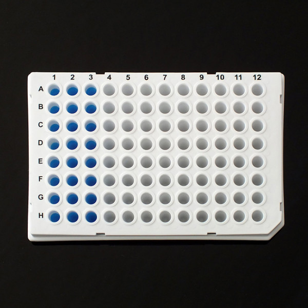 96 Well Semi-Skirted LP PCR Plate, White