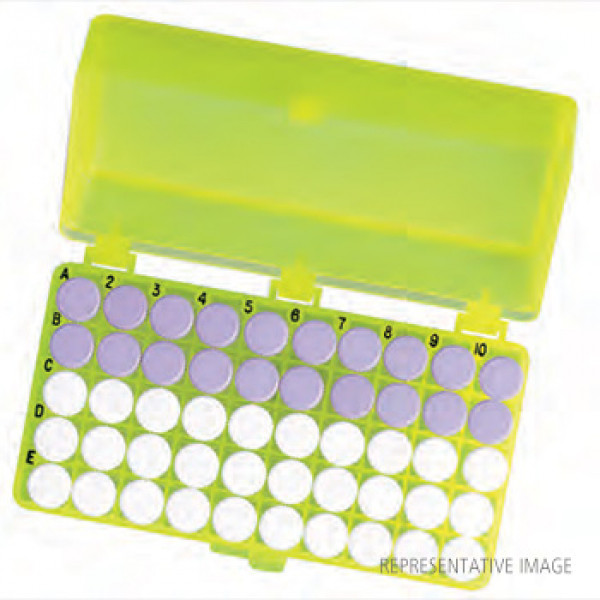 50 Position Microcentrifuge Tube Rack, Assorted