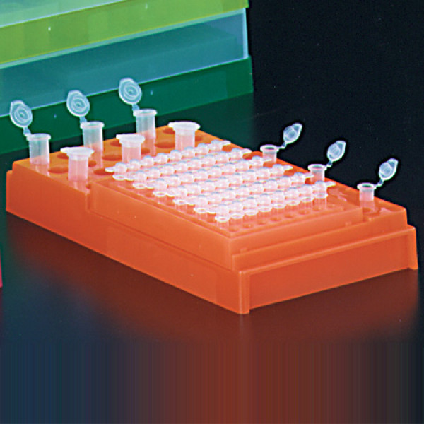 PCR Workstation with lid Fluor Orange