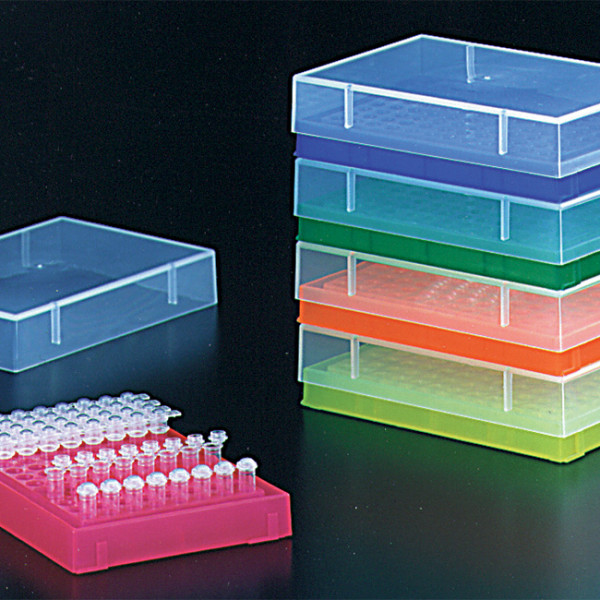 0.2ml PCR Tube Rack with Lid Assorted