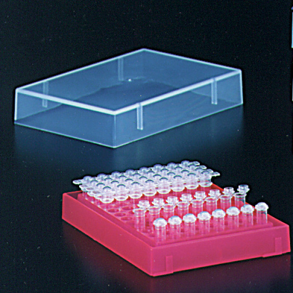 0.2ml PCR Tube Rack with Lid Pink