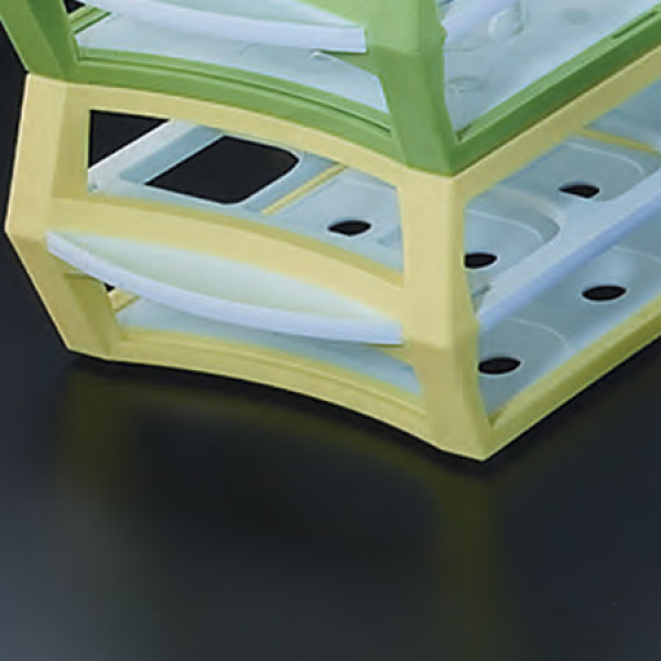 MultiRack 18 Position Microcentrifuge Tube Rack For 30mm Tubes Yellow