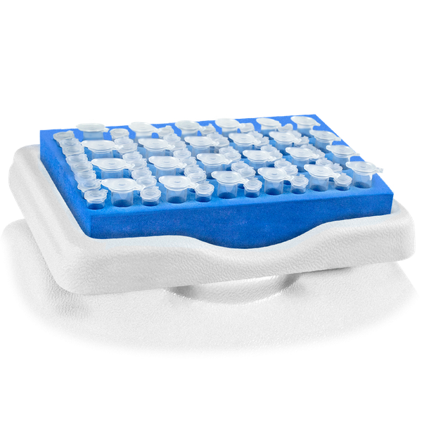 P-02/05, Platform for 24 microtest tubes 0,5 ml and 48 microtest tubes 0,2 ml 