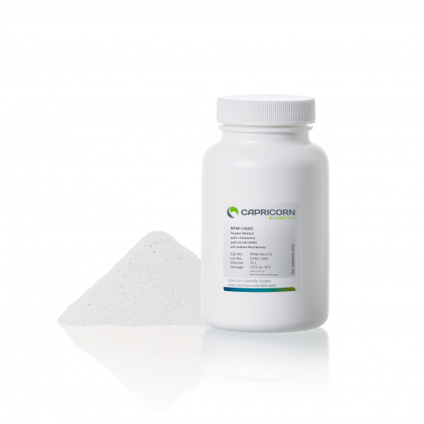 RPMI 1640, with L-Glutamine, powder medium, with 25 mM HEPES, w/o Sodium Bicarbonate