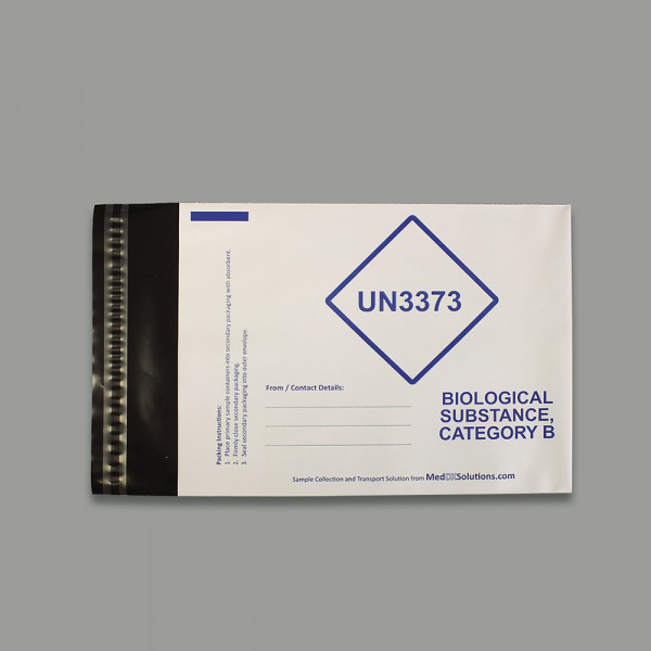 UN3733 labelled opaque PE envelope C5