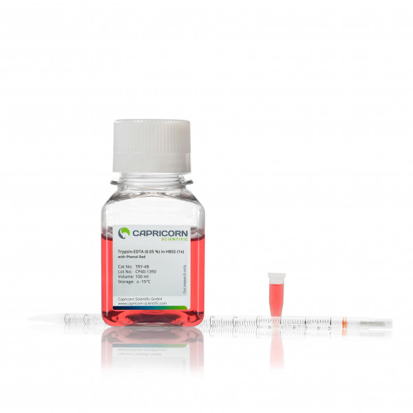 Trypsin-EDTA (0.05 %) in HBSS (1x), with phenol red
