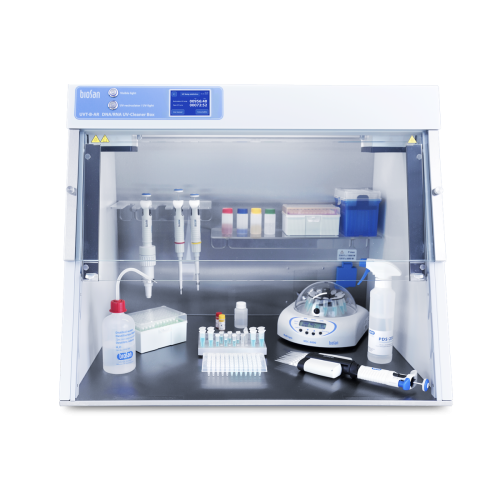 UVT-B-AR, DNA/RNA UV-Cleaner Box with TOUCHSCREEN, with inlet and built-in socket
